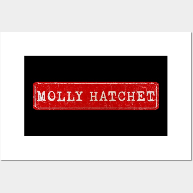 vintage retro plate Molly Hatchet Wall Art by GXg.Smx